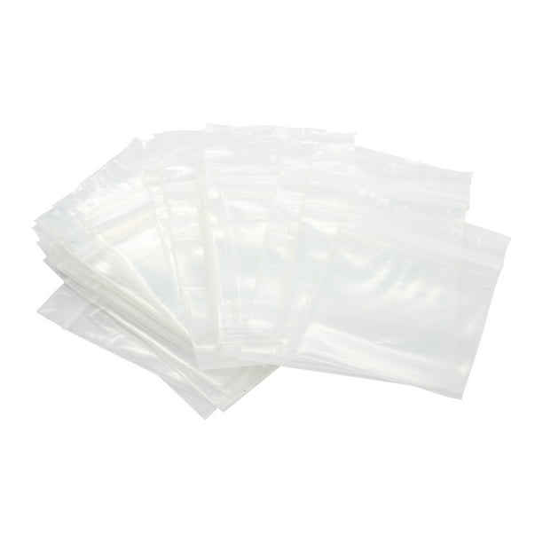 9" x 12" Clear Reclosable Plastic Polybags With White Block 4Mil Jewelry 500 Pcs